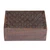 Mango wood box, 'Scallop Secrets' (medium) - Scallop-Patternerd Hand-Carved Medium-Sized Mango Wood Box