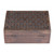 Mango wood box, 'Scallop Secrets' (medium) - Scallop-Patternerd Hand-Carved Medium-Sized Mango Wood Box