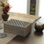 Mango wood box, 'Scallop Secrets' (medium) - Scallop-Patternerd Hand-Carved Medium-Sized Mango Wood Box