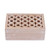 Mango wood box, 'Lattice Secrets' (small) - Artisan-Made Trellis-Patterned Small-Sized Mango Wood Box