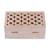 Mango wood box, 'Lattice Secrets' (small) - Artisan-Made Trellis-Patterned Small-Sized Mango Wood Box