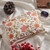 Cotton cosmetic bag, 'Primaveral Splendor' - Spring-Inspired Block-Printed Zippered Cotton Cosmetic Bag