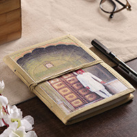 Handmade paper journal, 'Royal Initiation' - Classic 48-Page Handmade Paper Journal Crafted in India