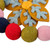 Wool felt garland, 'Snowflake Celebration' - Multicolor Palette Snowflake Wool Felt Garland Made in India (image 2b) thumbail