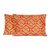 Embroidered cushion covers, 'Festive Glam' (pair) - 2 Rectangular Embroidered Floral Red Golden Cushion Covers thumbail