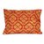 Embroidered cushion covers, 'Festive Glam' (pair) - 2 Rectangular Embroidered Floral Red Golden Cushion Covers (image 2b) thumbail