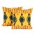 Cotton cushion covers, 'Sunlight Bliss' (pair) - 2 Geometric Cotton Cushion Covers with Tufted Embroidery thumbail