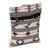 Cotton sling bag, 'Ivory Medley' - Folk Art-Patterned Ivory and Onyx Cotton Zippered Sling Bag (image 2c) thumbail