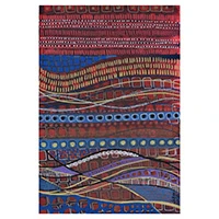 'Rythms of the Earth' - Abstract Modern Textured Acrylic on Paper Painting