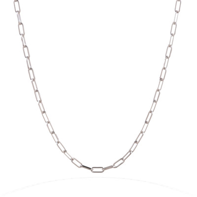Sterling silver chain necklace, 'Next Ecstasy' - High-Polished Unisex Sterling Silver Cable Chain Necklace