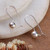 Sterling silver drop earrings, 'Globe Duo' - Avant-Garde High-Polished Sterling Silver Drop Earrings (image 2c) thumbail