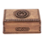 Walnut jewelry box, 'Exotic Radiance' - Carved Walnut Wood jewellery Box (image 2c) thumbail