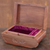 Wood jewelry box, 'Kashmiri Delight' - Floral Carved Wood Jewelry Box (image 2c) thumbail