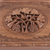 Wood jewelry box, 'Kashmiri Delight' - Floral Carved Wood Jewelry Box (image 2g) thumbail