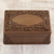 Walnut jewelry box, 'Kashmir Valley' - Indian Floral Wood Jewelry Box (image 2b) thumbail