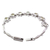 Moonstone tennis bracelet, 'Misty Affair' - Floral Sterling Silver Link Moonstone Bracelet  (image 2d) thumbail
