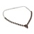 Granat-Y-Halskette - Fair gehandelte Granat-Halskette aus Sterlingsilber, Liebe