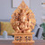 Wood sculpture, 'Fiery Ganesha' - Wood sculpture