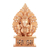 Wood sculpture, 'Fiery Ganesha' - Wood sculpture thumbail