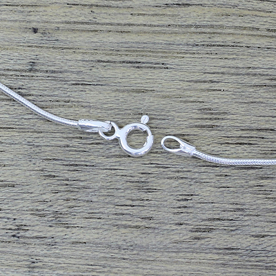 Mondstein-Anhänger-Halskette - Mondstein-Halskette aus Sterlingsilber, handgefertigter Schmuck