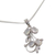 Moonstone pendant necklace, 'Moon Goddess' - Sterling Silver Pendant Moonstone Necklace Artisan Jewelry (image 2e) thumbail