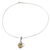 Topaz pendant necklace, 'Golden Majesty' - Sterling Silver and Topaz Necklace Modern Jewelry thumbail