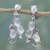 Moonstone earrings, 'Shining Cloud' - Sterling Silver Earrings Moonstone Earrings Artisan Jewelry (image 2) thumbail