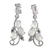 Moonstone earrings, 'Shining Cloud' - Sterling Silver Earrings Moonstone Earrings Artisan Jewelry thumbail