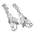 Moonstone earrings, 'Shining Cloud' - Sterling Silver Earrings Moonstone Earrings Artisan Jewelry (image 2d) thumbail