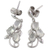 Moonstone earrings, 'Shining Cloud' - Sterling Silver Earrings Moonstone Earrings Artisan Jewelry (image 2e) thumbail