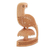Wood statuette, 'Perky Parrots' - Handcrafted Indian Wood Bird Sculpture (image 2c) thumbail