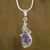 Amethyst pendant necklace, 'Perfect Plum' - Amethyst pendant necklace (image 2) thumbail