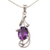 Amethyst pendant necklace, 'Perfect Plum' - Amethyst pendant necklace thumbail