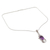 Amethyst pendant necklace, 'Perfect Plum' - Amethyst pendant necklace (image 2b) thumbail