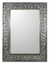 Mirror, 'Rapture' (medium) - Handmade Repousse Brass Nickel Mirror (Medium) thumbail