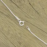 Garnet pendant necklace, 'Angel of Love' - Sterling Silver and Garnet Necklace Modern Jewelry