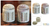 Soapstone jars, 'Nautilus' (pair) - Handcrafted Natural Soapstone Jars in Jali Openwork (Pair) (image 2) thumbail