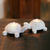 Soapstone candleholders, 'Turtle Twins' - Soapstone candleholders (image 2c) thumbail