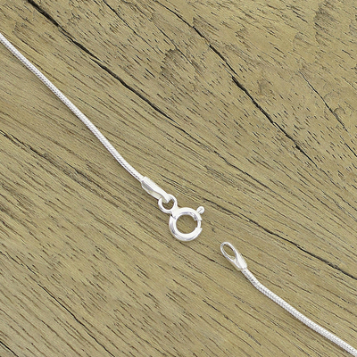 Topaz pendant necklace, 'Sky Fire' - Sterling Silver and Topaz Pendant Necklace