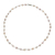 Perlenkette - Handgefertigte Halskette aus feinen silbernen Perlensträngen