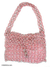 Soda pop-top shoulder bag, 'Shimmery Morn' - Soda pop-top shoulder bag