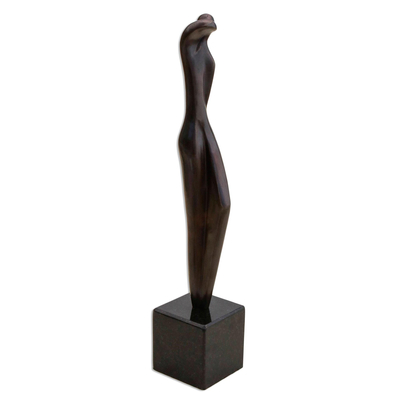 Bronze sculpture, 'The Thoughts' (large) - Bronze sculpture (Large)