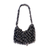 Soda pop-top shoulder bag, 'Shimmery Night' - Black Crochet Recycled Poptop Shoulder Bag from Brazil  thumbail