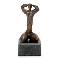 Bronze sculpture, 'Modern Woman' (small) - Bronze sculpture (Small)