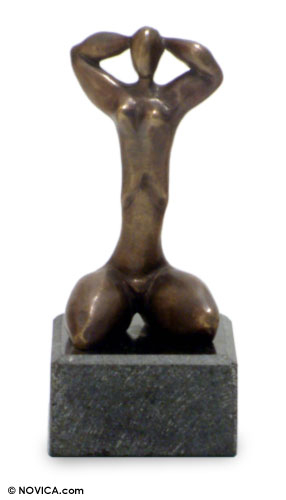 Bronze sculpture, 'Modern Woman' (small) - Bronze sculpture (Small)
