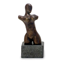 Bronze sculpture,'Charming Woman'
