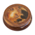Brown agate and cedar jewelry box, 'Earth Amazon' - Brown Agate and Wood Trinket Jewelry Box thumbail