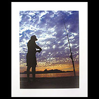 'Angler' - Signed Color Photograph of a Brazilian Fisherman