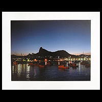 'Urca's Night' - Color Photograph of Urca in Rio at Night