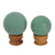 Green quartz balls, 'Happy Hope' (pair) - Green quartz balls (Pair) thumbail